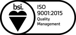 BSI ISO 9001:2015 certification mark